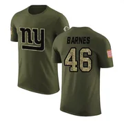 Men's Zaire Barnes New York Giants Legend Olive Salute to Service T-Shirt