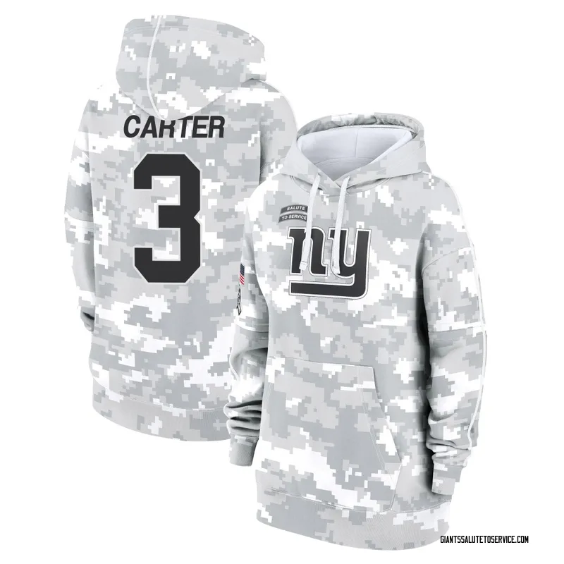 Women's Abdul Carter New York Giants Camo Arctic 2024 Salute to Service Club Fleece Pullover Hoodie