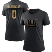 Women's Anquin Barnes Jr. New York Giants Black 2020 Salute To Service Performance T-Shirt