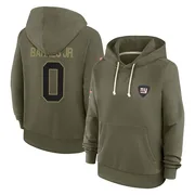 Women's Anquin Barnes Jr. New York Giants Olive 2025 Salute to Service Hoodie