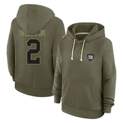 Women's Antwane Wells Jr. New York Giants Olive 2025 Salute to Service Hoodie
