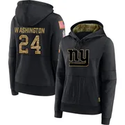 Women's Ar'Darius Washington New York Giants Black 2020 Salute to Service Sideline Performance Pullover Hoodie