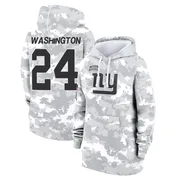 Women's Ar'Darius Washington New York Giants Camo Arctic 2024 Salute to Service Club Fleece Pullover Hoodie