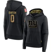 Women's Ben Barten New York Giants Black 2020 Salute to Service Sideline Performance Pullover Hoodie