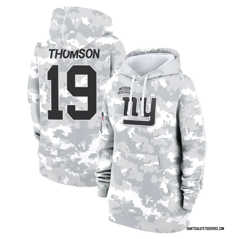Women's Bobby Thomson New York Giants Camo Arctic 2024 Salute to Service Club Fleece Pullover Hoodie
