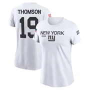 Women's Bobby Thomson New York Giants Legend White 2024 Salute to Service Performance T-Shirt