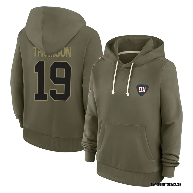 Women's Bobby Thomson New York Giants Olive 2025 Salute to Service Hoodie