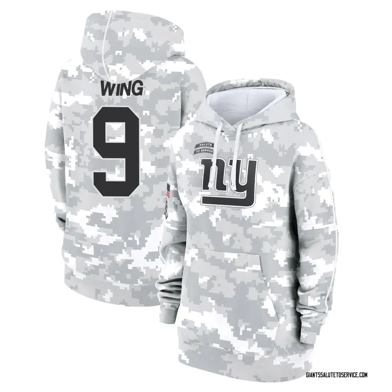 Women's Brad Wing New York Giants Camo Arctic 2024 Salute to Service Club Fleece Pullover Hoodie