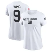 Women's Brad Wing New York Giants Legend White 2024 Salute to Service Performance T-Shirt