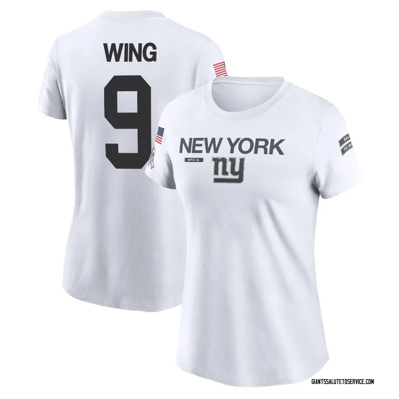 Women's Brad Wing New York Giants Legend White 2024 Salute to Service Performance T-Shirt