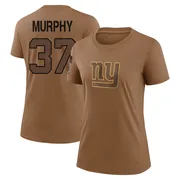 Women's Caleb Murphy New York Giants Legend Brown 2023 Salute To Service Performance T-Shirt