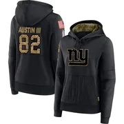 Women's Calvin Austin III New York Giants Black 2020 Salute to Service Sideline Performance Pullover Hoodie