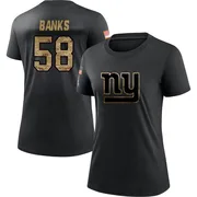 Women's Carl Banks New York Giants Black 2020 Salute To Service Performance T-Shirt