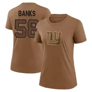 Women's Carl Banks New York Giants Legend Brown 2023 Salute To Service Performance T-Shirt