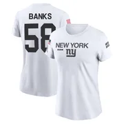 Women's Carl Banks New York Giants Legend White 2024 Salute to Service Performance T-Shirt