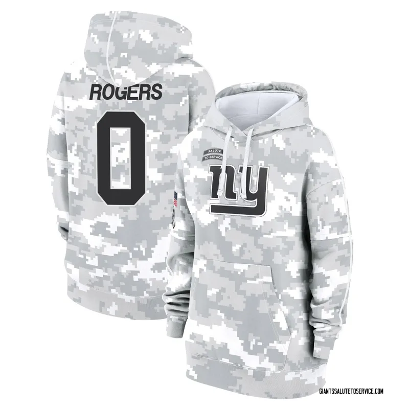 Women's Casey Rogers New York Giants Camo Arctic 2024 Salute to Service Club Fleece Pullover Hoodie