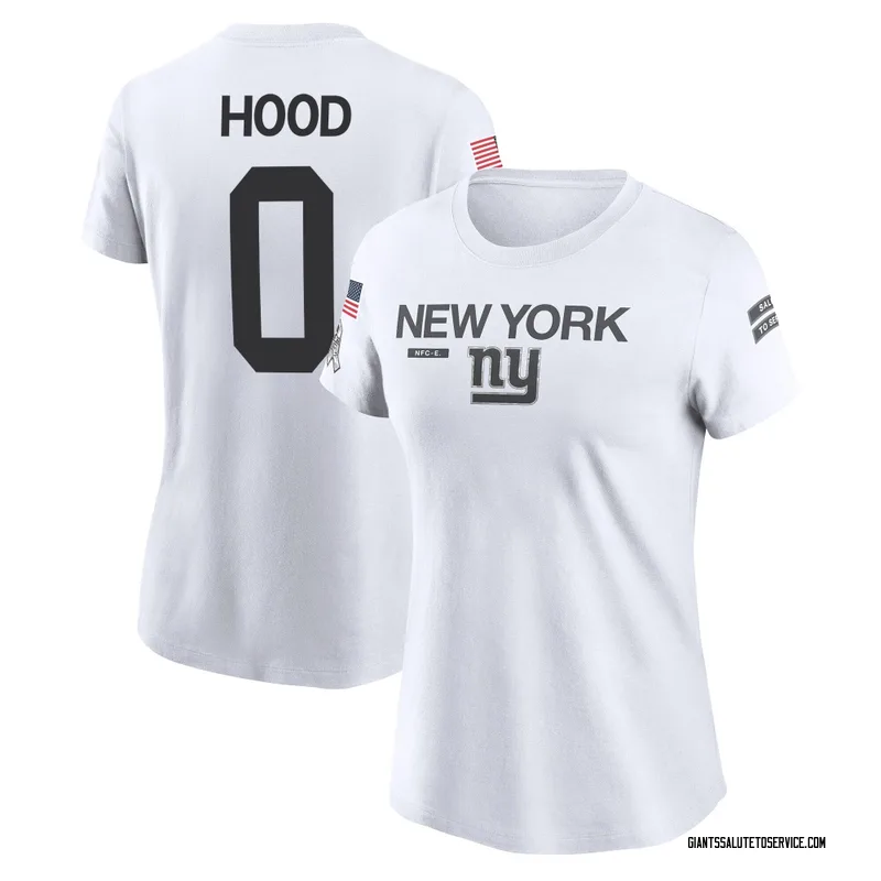 Women's Colton Hood New York Giants Legend White 2024 Salute to Service Performance T-Shirt