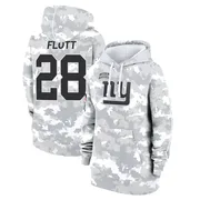 Women's Cor'Dale Flott New York Giants Camo Arctic 2024 Salute to Service Club Fleece Pullover Hoodie