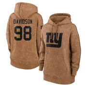 Women's D.J. Davidson New York Giants Brown 2023 Salute To Service Pullover Hoodie