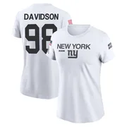 Women's D.J. Davidson New York Giants Legend White 2024 Salute to Service Performance T-Shirt
