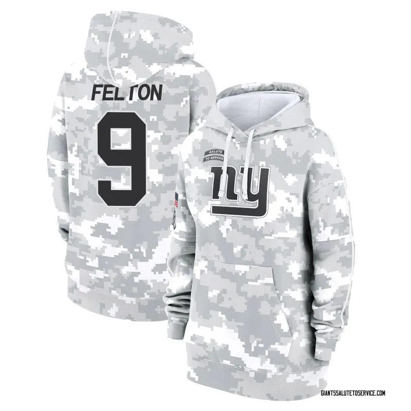 Women's Da'Quan Felton New York Giants Camo Arctic 2024 Salute to Service Club Fleece Pullover Hoodie