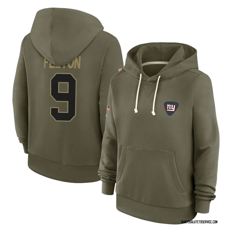 Women's Da'Quan Felton New York Giants Olive 2025 Salute to Service Hoodie