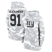 Women's Darius Alexander New York Giants Camo Arctic 2024 Salute to Service Club Fleece Pullover Hoodie