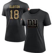 Women's Darius Slayton New York Giants Black 2020 Salute To Service Performance T-Shirt