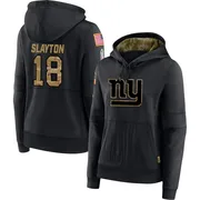 Women's Darius Slayton New York Giants Black 2020 Salute to Service Sideline Performance Pullover Hoodie