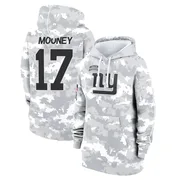 Women's Darnell Mooney New York Giants Camo Arctic 2024 Salute to Service Club Fleece Pullover Hoodie