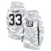 Women's Dion Lewis New York Giants Camo Arctic 2024 Salute to Service Club Fleece Pullover Hoodie