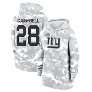 Women's Elijah Campbell New York Giants Camo Arctic 2024 Salute to Service Club Fleece Pullover Hoodie