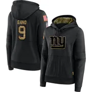 Women's Graham Gano New York Giants Black 2020 Salute to Service Sideline Performance Pullover Hoodie