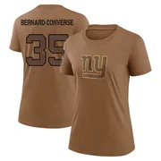 Women's Jarrick Bernard-Converse New York Giants Legend Brown 2023 Salute To Service Performance T-Shirt