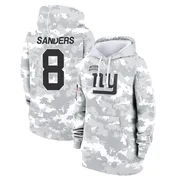 Women's Jason Sanders New York Giants Camo Arctic 2024 Salute to Service Club Fleece Pullover Hoodie