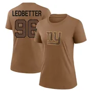 Women's Jeremiah Ledbetter New York Giants Legend Brown 2023 Salute To Service Performance T-Shirt