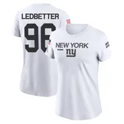 Women's Jeremiah Ledbetter New York Giants Legend White 2024 Salute to Service Performance T-Shirt