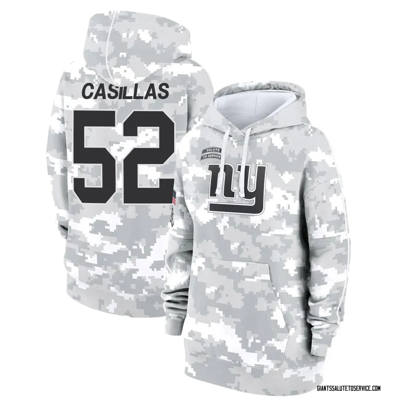 Women's Jonathan Casillas New York Giants Camo Arctic 2024 Salute to Service Club Fleece Pullover Hoodie