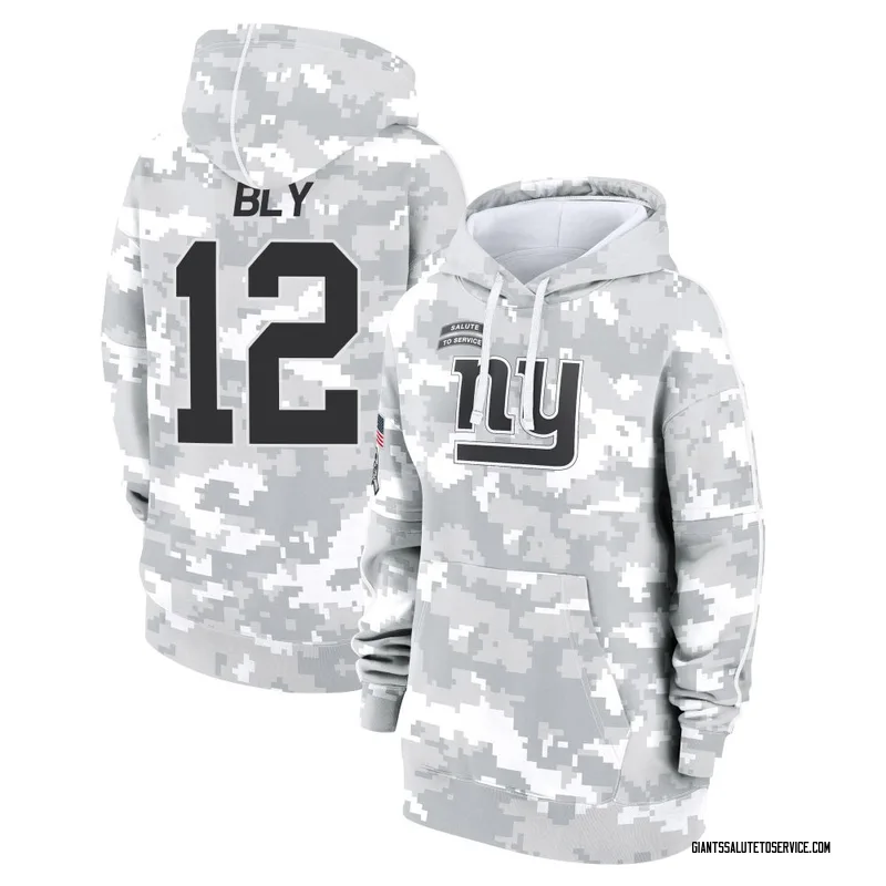 Women's Jordan Bly New York Giants Camo Arctic 2024 Salute to Service Club Fleece Pullover Hoodie