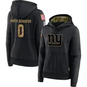 Women's JuJu Smith-Schuster New York Giants Black 2020 Salute to Service Sideline Performance Pullover Hoodie