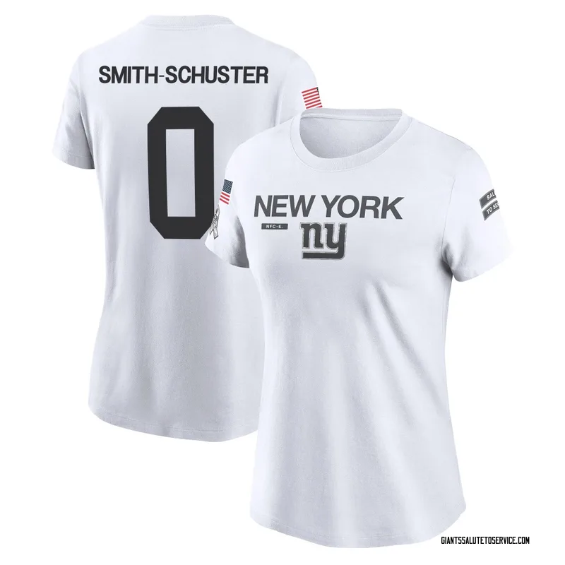 Women's JuJu Smith-Schuster New York Giants Legend White 2024 Salute to Service Performance T-Shirt