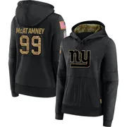 Women's Jude McAtamney New York Giants Black 2020 Salute to Service Sideline Performance Pullover Hoodie