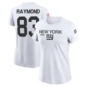 Women's Kalif Raymond New York Giants Legend White 2024 Salute to Service Performance T-Shirt