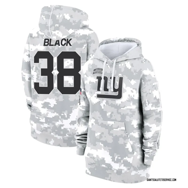 Women's Korie Black New York Giants Camo Arctic 2024 Salute to Service Club Fleece Pullover Hoodie