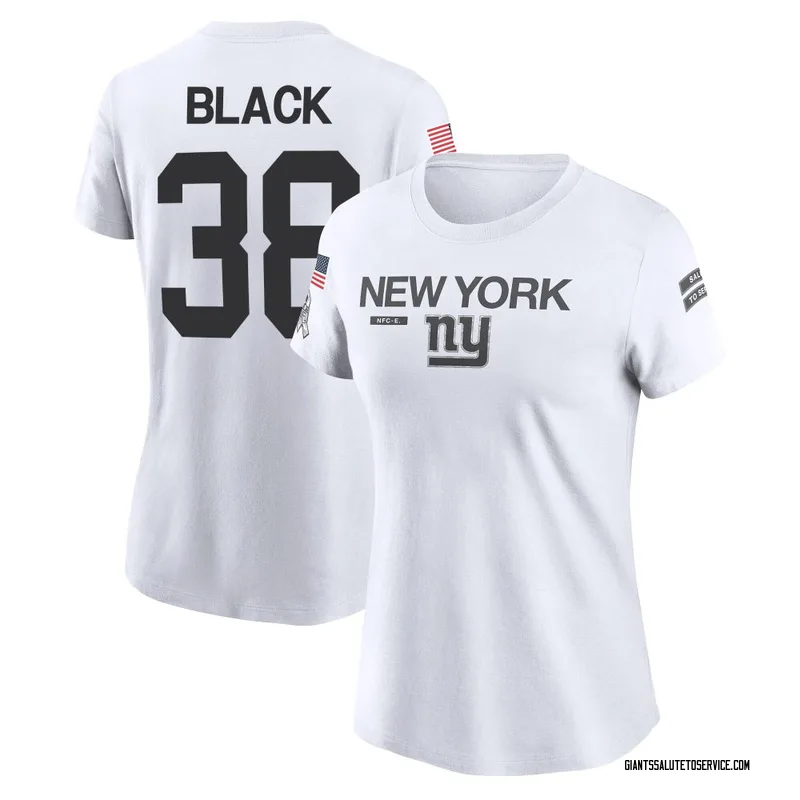 Women's Korie Black New York Giants Legend White 2024 Salute to Service Performance T-Shirt
