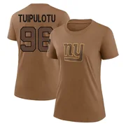 Women's Marlon Tuipulotu New York Giants Legend Brown 2023 Salute To Service Performance T-Shirt