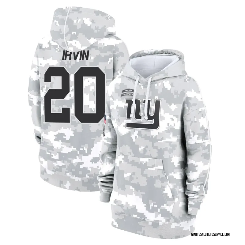 Women's Monte Irvin New York Giants Camo Arctic 2024 Salute to Service Club Fleece Pullover Hoodie
