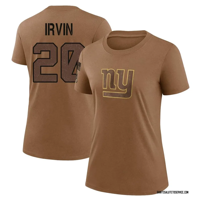 Women's Monte Irvin New York Giants Legend Brown 2023 Salute To Service Performance T-Shirt