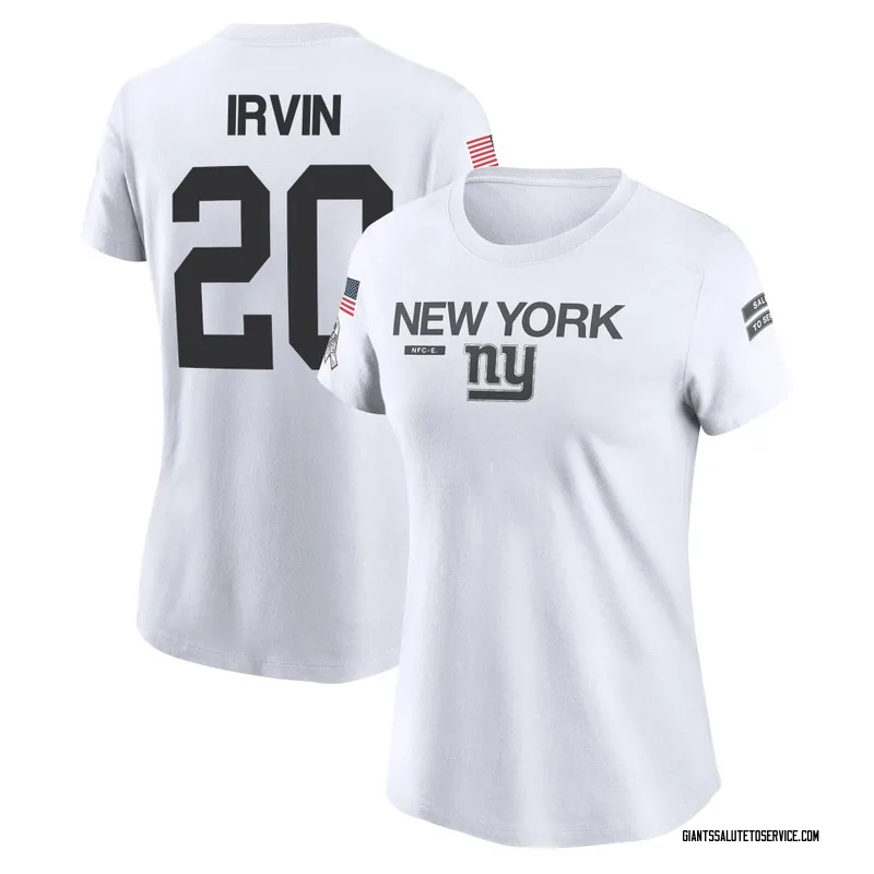 Women's Monte Irvin New York Giants Legend White 2024 Salute to Service Performance T-Shirt