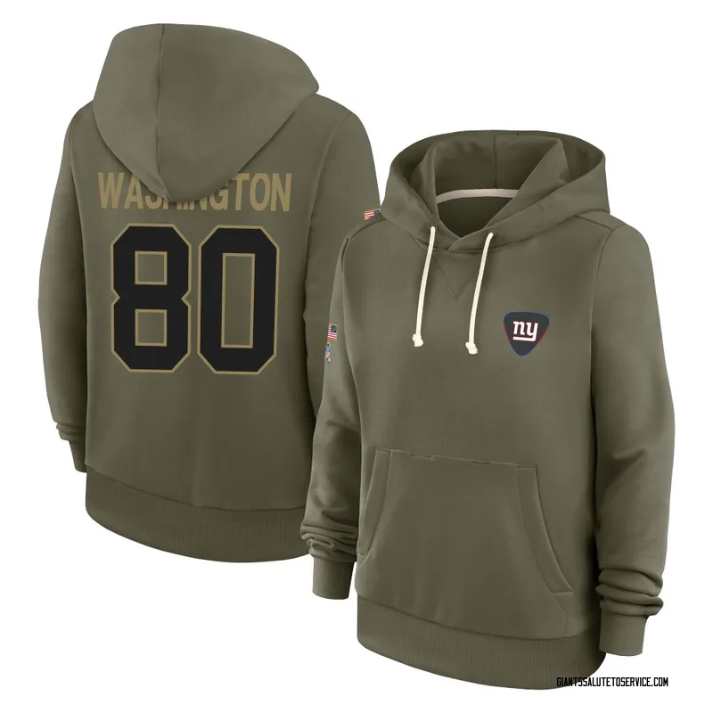 Women's Montrell Washington New York Giants Olive 2025 Salute to Service Hoodie